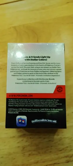 Pokemon Scarlet Violet Prismatic Evolution Booster Bundle (6 Booster Packs) - Image 3