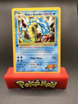 Pokemon Holo Rare Gym Challenge 1st Edition Misty’s Gyrados 13/132 NM-LP - Image 1