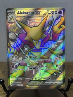 Pokemon TCG - Alakazam ex 215/091 Ultra Rare Shiny Paldean Fates Near Mint - Image 1