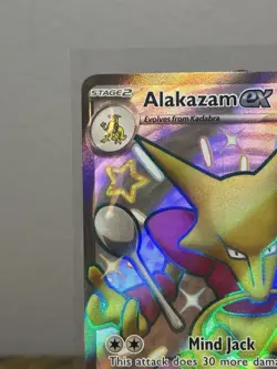 Pokemon TCG - Alakazam ex 215/091 Ultra Rare Shiny Paldean Fates Near Mint - Image 2