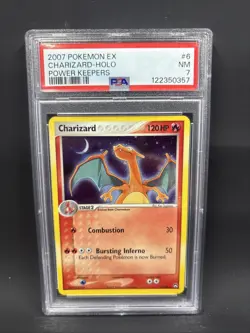2007 Pokemon Power Keepers Charizard Holo PSA 7 - Image 1