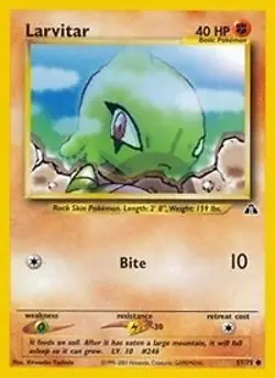 Pokemon Larvitar (57/75) Neo Discovery LP - Image 1
