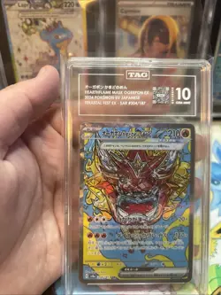 Pokemon Terastal Festival Hearthflame Mask Ogerpon ex 204/187 SAR TAG 10 - Image 2
