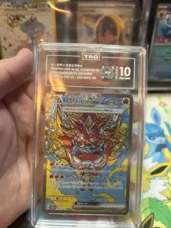 Pokemon Terastal Festival Hearthflame Mask Ogerpon ex 204/187 SAR TAG 10 - Image 3