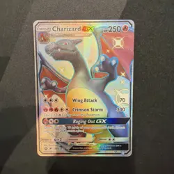 Pokemon TCG Charizard GX Hidden Fates SV49/SV94 Holo Full Art Ultra Rare NM-M - Image 1