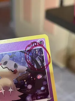 POKEMON MIMIKYU #081/189 DARKNESS ABLAZE RARE COSMOS HOLO HD SUPER SWIRL VLP - Image 2