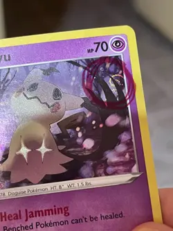 POKEMON MIMIKYU #081/189 DARKNESS ABLAZE RARE COSMOS HOLO HD SUPER SWIRL VLP - Image 3