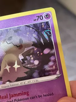 POKEMON MIMIKYU #081/189 DARKNESS ABLAZE RARE COSMOS HOLO HD SUPER SWIRL VLP - Image 5