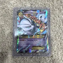 Pokemon M Mewtwo EX Full Art Ultra Rare Holo Mega Evolution 230 HP Breakthrough - Image 1