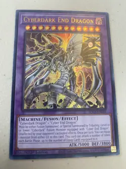 Cyberdark End Dragon SDCS-EN044 - Ultra Rare 1st Edition NM Yugioh - Image 1
