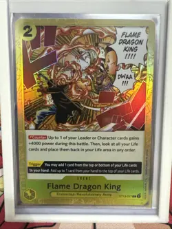 One Piece Flame Dragon King #ST13-017 Foil Ultra Deck: The Three Brothers NM - Image 2