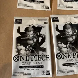 One Piece TCG Welcome Pack Volume 2 English New Set of 4 - Image 2