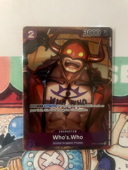 Who's Who OP01-109 Uncommon Full Bleed Box Topper Alternative Art One Piece CCG - Image 1