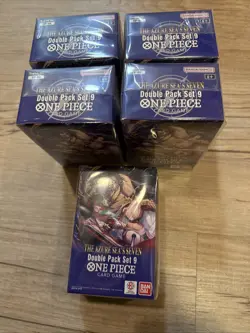 (5) ONE PIECE TCG Double Pack Set DP09 The Azure Sea's Seven FACTORY SEALED-OP14 - Image 1