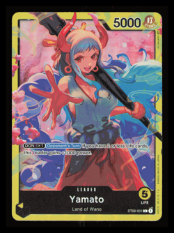 Yamato - ST09-001 - Leader - English - Near Mint - One Piece CCG NM - Image 1