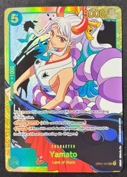 Yamato SEC Original OP01-121 One Piece TCG Romance Dawn Foil - Image 1
