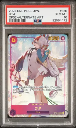 PSA 10 Uta 120 One Piece Op02-paramount War Japanese One Piece Card TCG - Image 1
