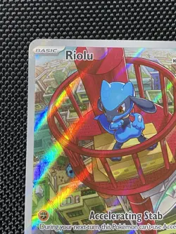 Riolu 010 Black Star Promo Full Art Holo Illustration Card Pokemon TCG - Image 2