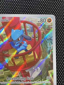 Riolu 010 Black Star Promo Full Art Holo Illustration Card Pokemon TCG - Image 3