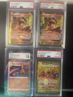 Pokemon TCG Charizard Graded Holo EX Card Lot 5 Cards 1999-2023 English - Image 1