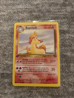 Pokemon Vintage Rapidash Card First Edition 44/64 - Image 1