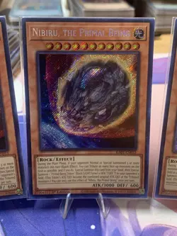 Nibiru the Primal Being 1st Edition Secret Rare Card RA01-EN015 for Yu-Gi-Oh - Image 2