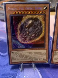 Nibiru the Primal Being 1st Edition Secret Rare Card RA01-EN015 for Yu-Gi-Oh - Image 3