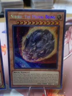 Nibiru the Primal Being 1st Edition Secret Rare Card RA01-EN015 for Yu-Gi-Oh - Image 4