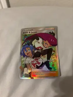 Pokemon TCG Jessie & James Trainer Full Art Ultra Rare Card 68/68 Hidden Fates - Image 1
