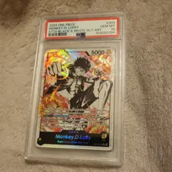PSA 10 Monkey D Luffy ST13-003 Black White Alt Art 2023 One Piece Card PSA 10 - Image 1