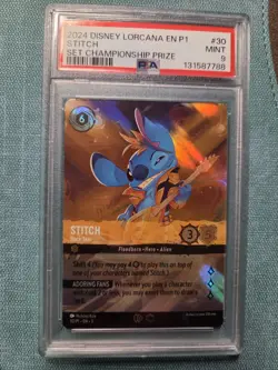 Stitch - Rock Star (Store Championship) 30 Disney Lorcana Promo Cards Holo - Image 1