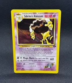 Sabrina's Alakazam 16/132 Gym Challenge 2000 Holo Rare WOTC Pokemon Card TCG - Image 2