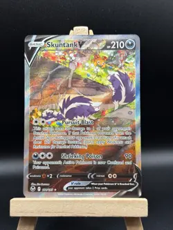 Skuntank V 181/195 Silver Tempest Alternate Full Art Pokemon TCG Card NM 181/195 - Image 1