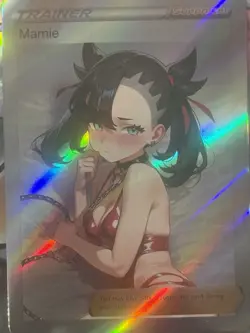 Pokemon Marnie Anime Waifu Custom DIY Trainer Art Sexy Pokemon card - Image 1