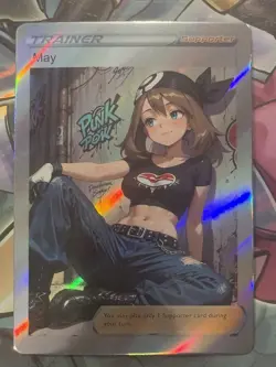 Pokemon May Anime Waifu Custom DIY Trainer Art Sexy Pokemon card - Image 4