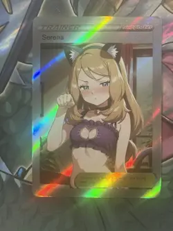 Pokemon Serena Anime Waifu Custom DIY Trainer Art Pokemon card - Image 1
