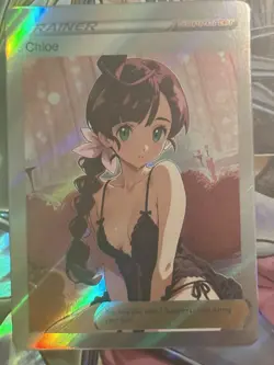 Pokemon Chloe Anime Waifu Custom DIY Trainer Art Sexy Pokemon card - Image 2