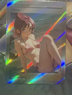 Pokemon Chloe Anime Waifu Custom DIY Trainer Art Pokemon card - Image 3