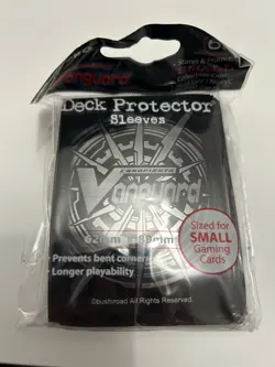 65 ULTRA PRO CARDFIGHT VANGUARD Silver/Black Card SLEEVES - Image 1