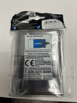 65 ULTRA PRO CARDFIGHT VANGUARD Silver/Black Card SLEEVES - Image 2
