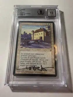 Italian Moat Legends MTG Beckett 10 Autograph Authentic - Image 1
