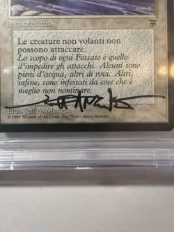 Italian Moat Legends MTG Beckett 10 Autograph Authentic - Image 3