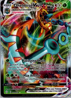 Dhelmise Vmax 010/072 Shining Fates- NM Ultra Rare Full Art Pokemon Card - Image 1