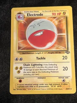 Pokemon TCG Card Electrode 18/64 Jungle Non-Holo Rare Vintage 1999 LP - Image 1