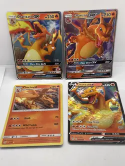 4 Pokemon TCG Holo Card Lot Charizard Cards Lot #4 - Image 1