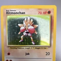 Hitmonchan - 7/102 - Pokemon Card Base Set Unlimited Holo Rare MP - Image 2