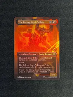 MTG Lord Of The Rings Balrog 6 Card Khazad-dum Moria Scene Foil LTR NM - Image 2