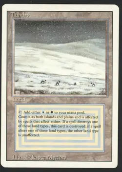 ***Tundra (Corner Bend)*** MTG Revised Magic Kid Icarus - Image 1
