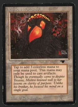 ***Mishra's Workshop (Light Scratches)*** MTG Antiquities Magic Kid Icarus - Image 1