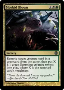 1 x Morbid Bloom - Foil - Alara Reborn - Light Play - MTG - Image 1